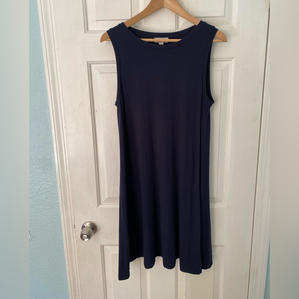 Loft Sleeveless Navy Dress